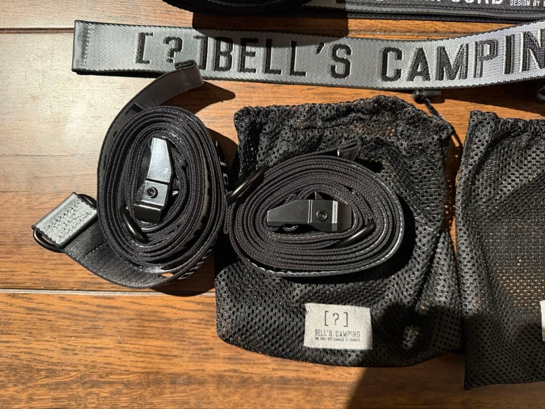 【Bell’s Camping】[＼] CAMPCORD ガイロープ グレー