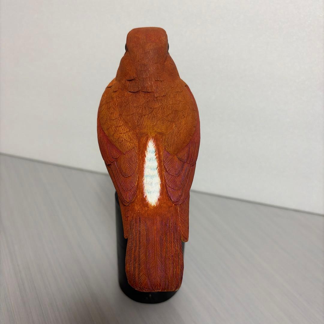 アカショウビン　バードカービング　野鳥彫刻　木彫りの野鳥　リアル野鳥