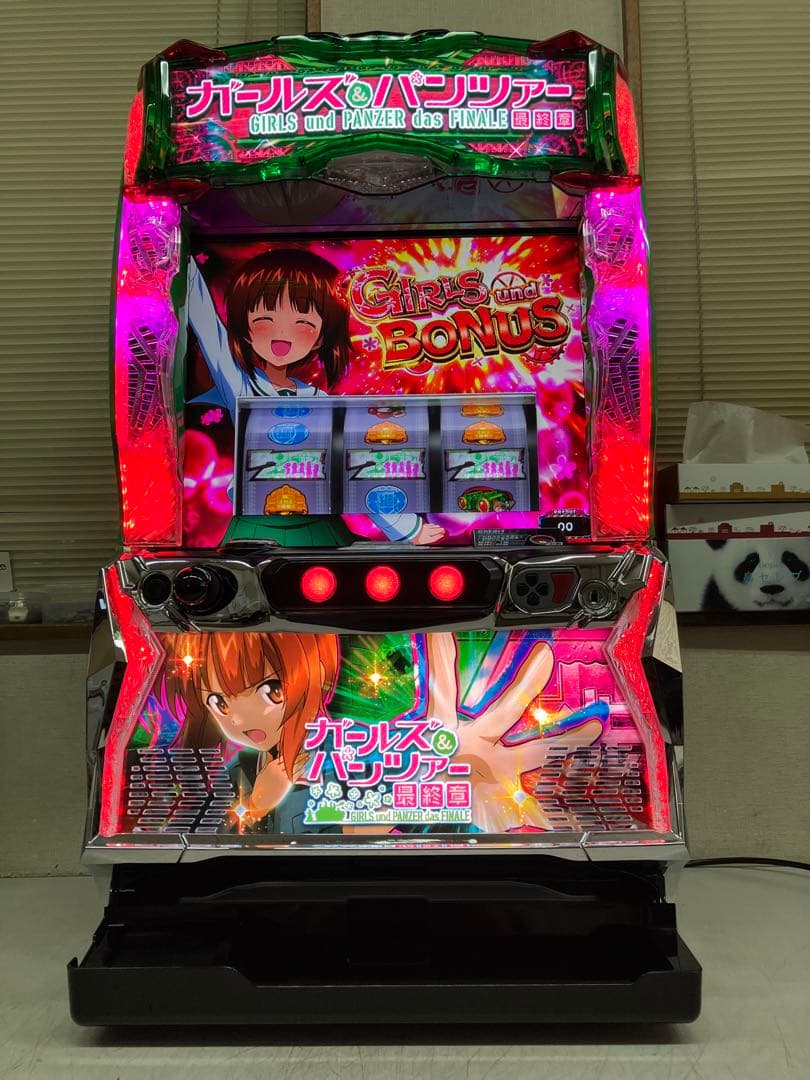 パチスロ実機　Lガールズ＆パンツァー最終章H1　スマスロユニット付き