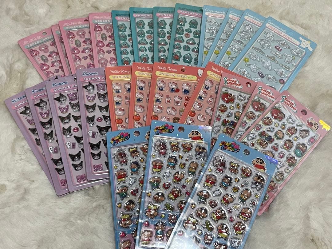 確認用 キャラクターシールセット カラフル