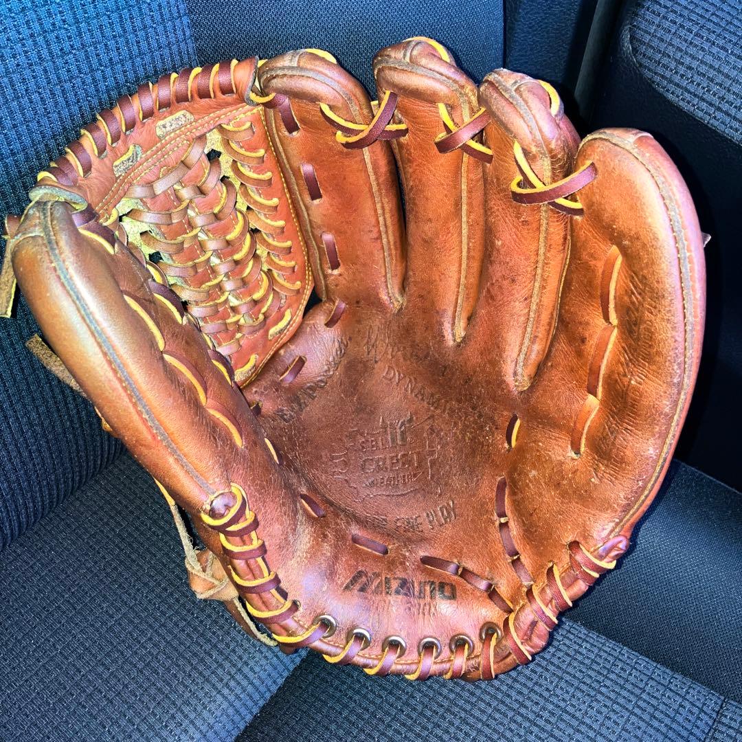 ミズノ　ワールドウィン　投手用グローブ　ブラウン　オールメンテナンス済