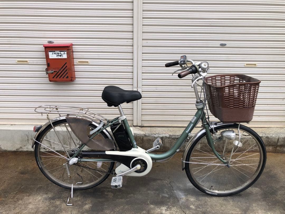 パナソニック電動アシスト自転車vivi24インチグリーン系ボディー