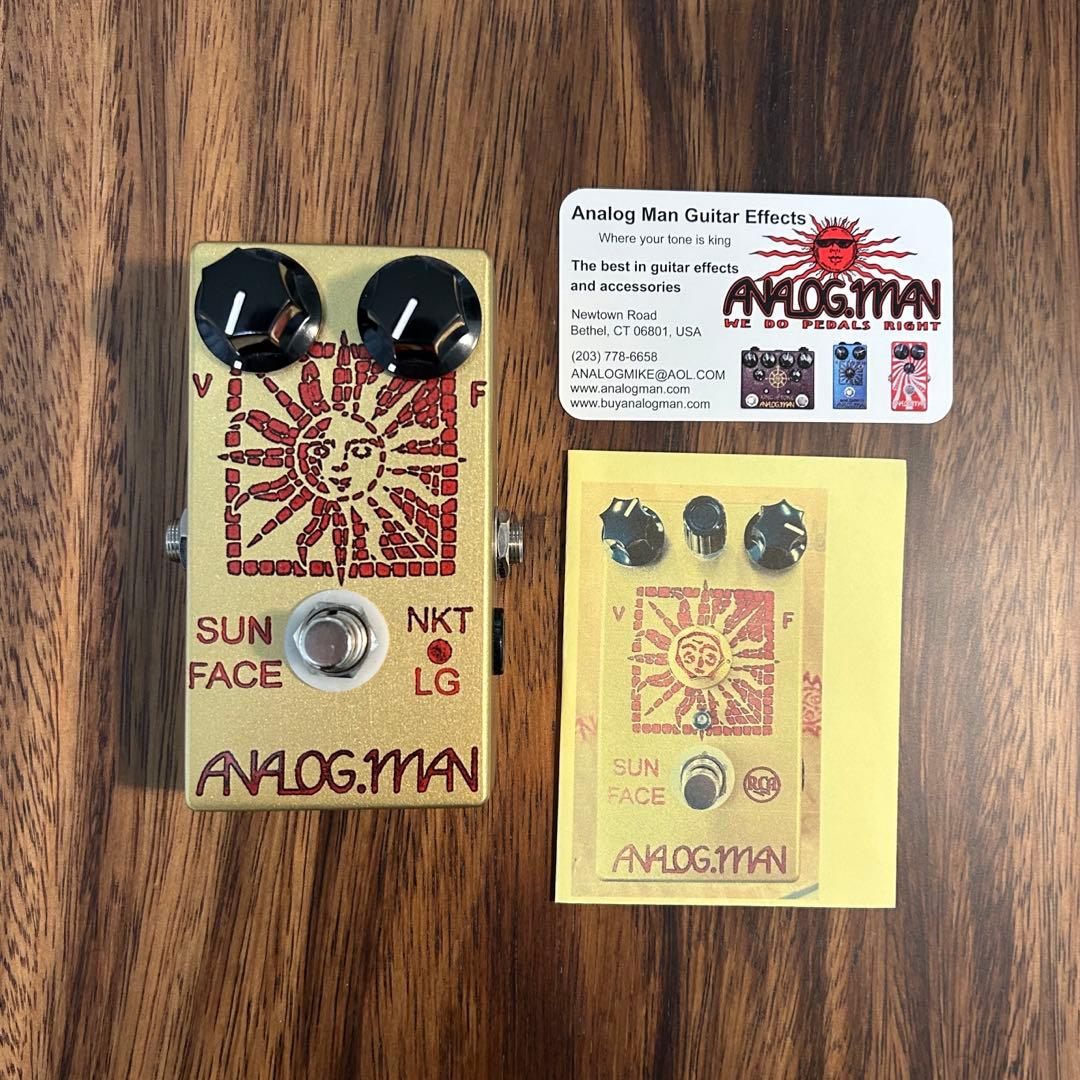 ギター Analog.Man Sun Face NKT Red Dot Low Gain
