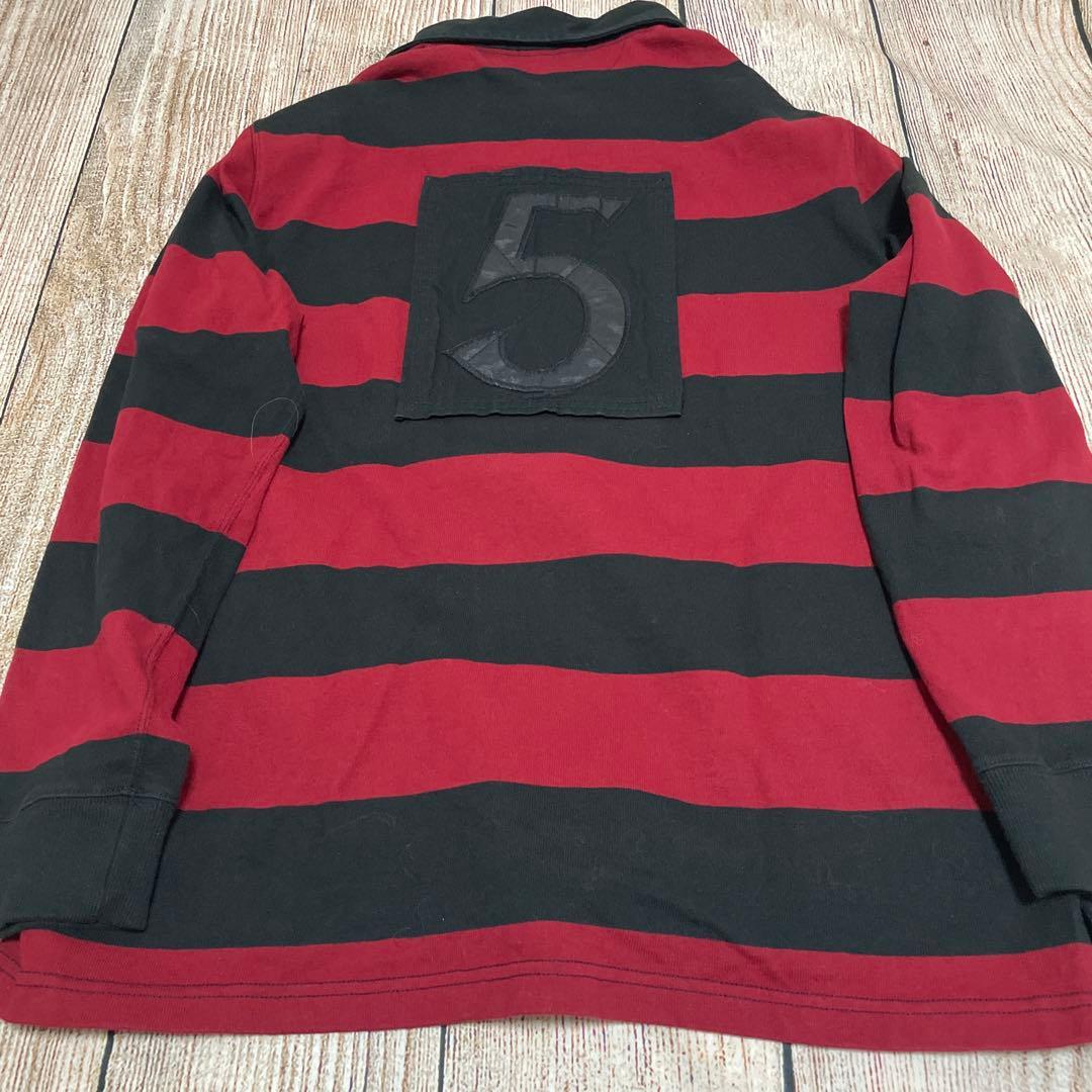【希少】POLO RALPH LAUREN＊ワイドボーダー＊ラガーシャツ＊XL