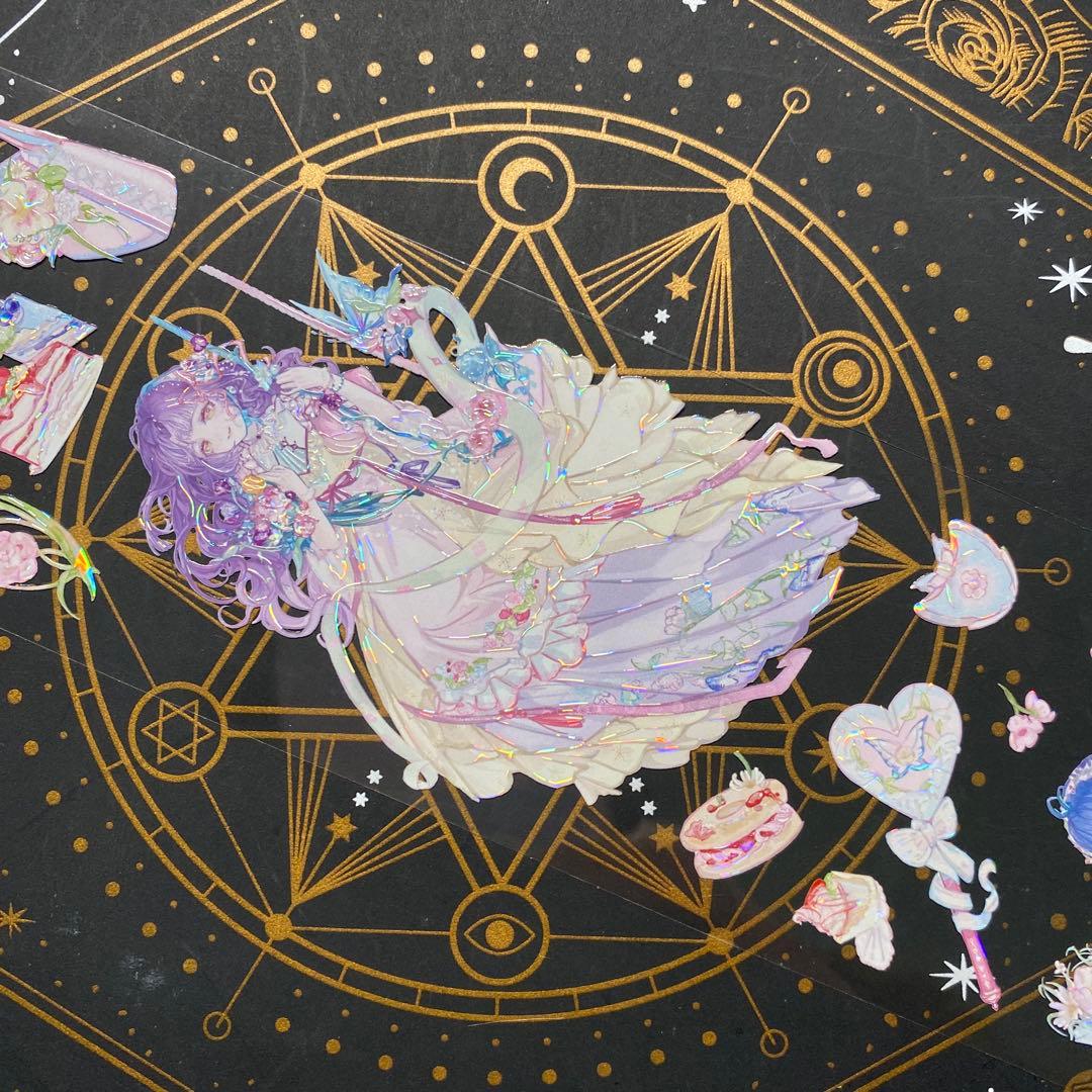 【9238】海外　マステ　中古巻　貝殻光マスキングテープ　人物系　女の子残量多め