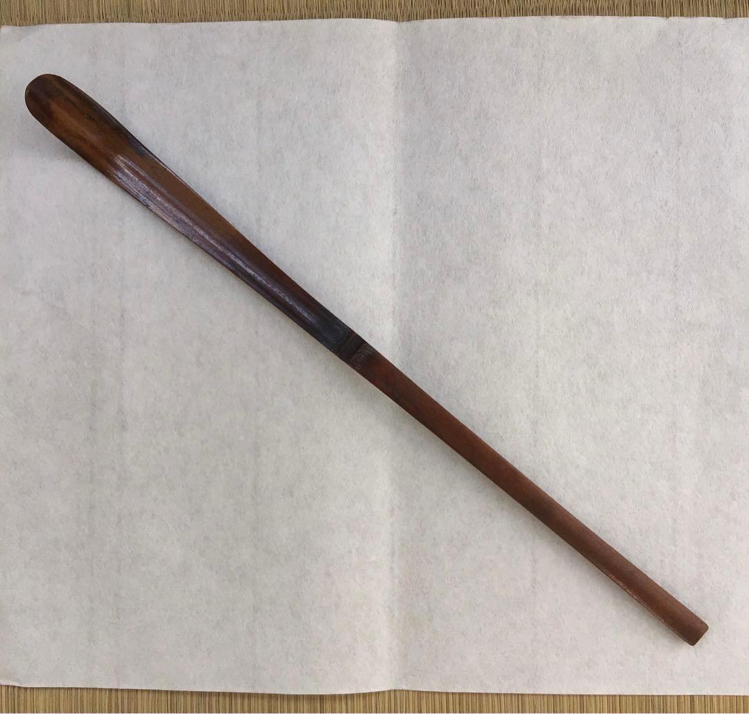 茶道具　阿波国丈六寺厨部古竹茶杓　志野屋久兵衛作　竹箱　共箱　紙箱　S655CS