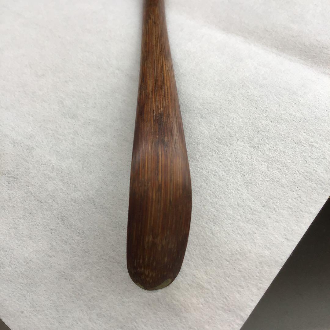 茶道具　阿波国丈六寺厨部古竹茶杓　志野屋久兵衛作　竹箱　共箱　紙箱　S655CS