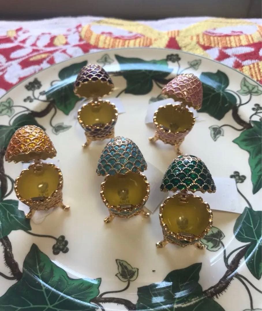 ロシア ミニイースターエッグ5個セット