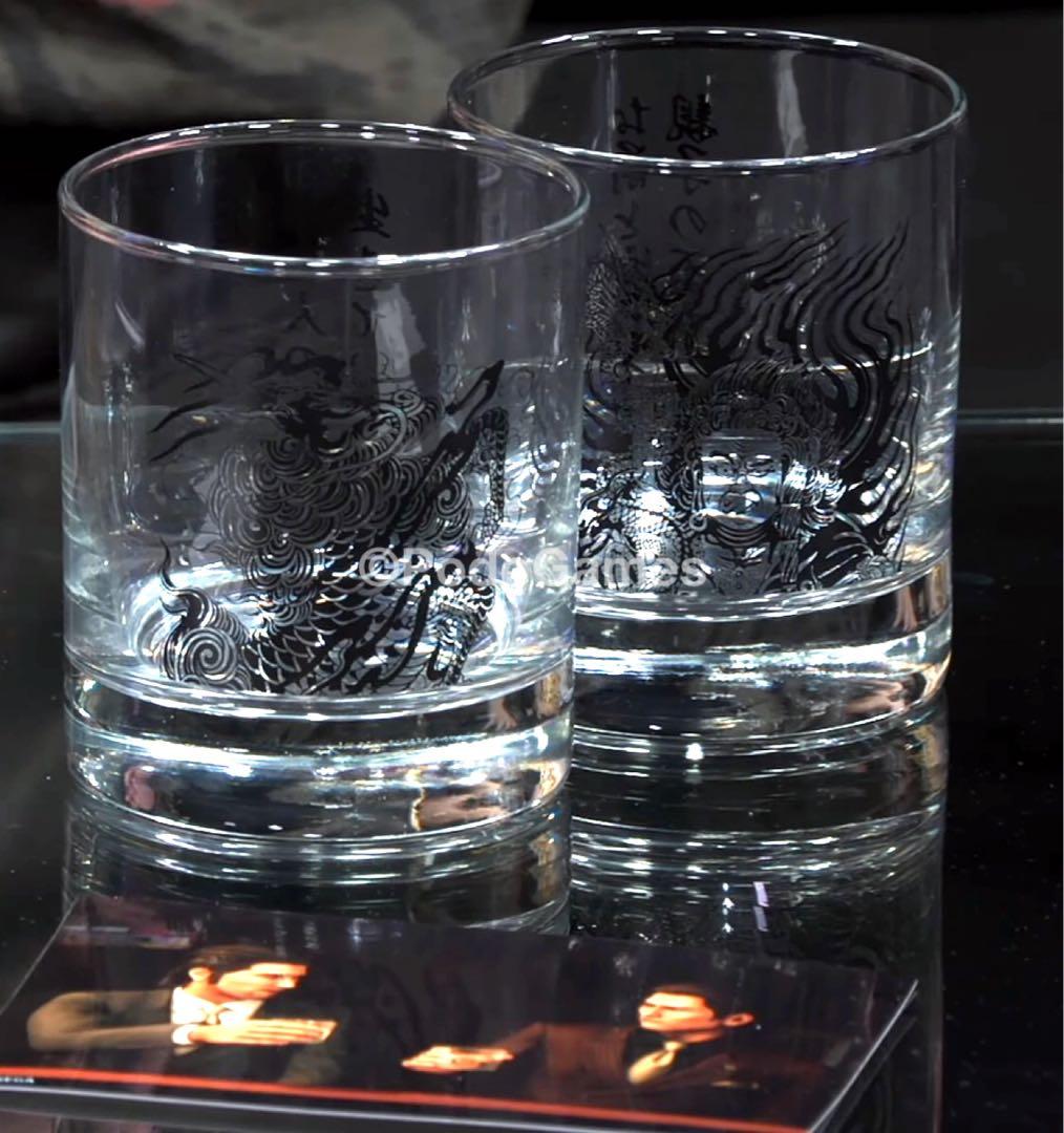 龍が如く 極3 / 外伝 ブロマイド付き 親子の盃ロックグラス 2種