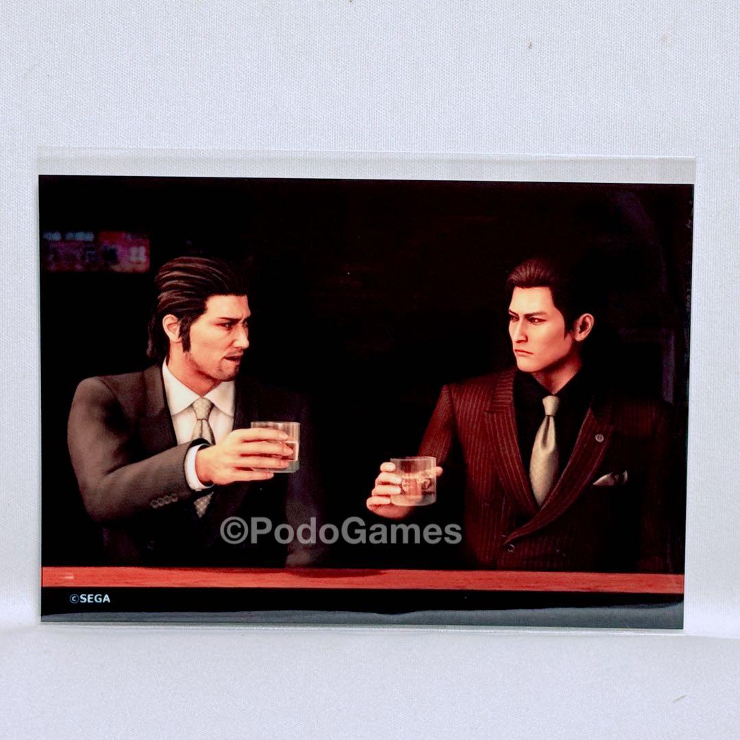 龍が如く 極3 / 外伝 ブロマイド付き 親子の盃ロックグラス 2種