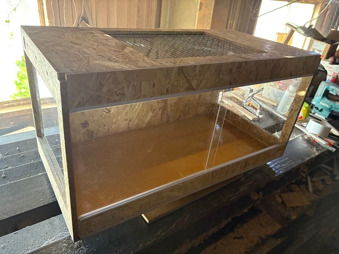 爬虫類ケージ　80×40×40 サイドアクリル仕様 飼育ケージ　ペット