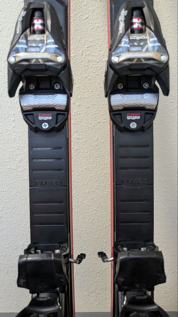 OGASAKA TC-ST 165cmスキー板 バインディング、プレート付き