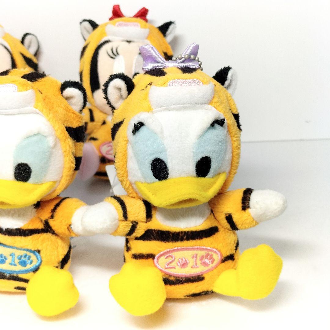 ディズニー 干支 ぬいぐるみ バッジ 2010年 寅 5種 ミッキー ミニー 他