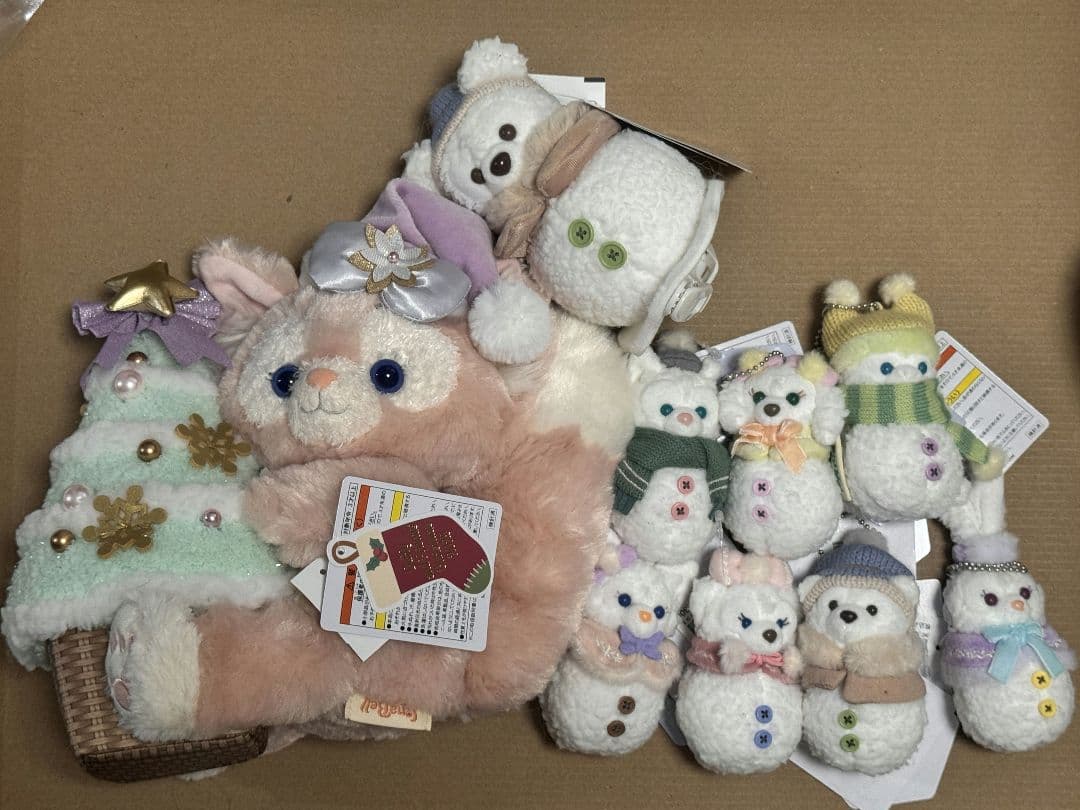 ぬいぐるみセット　ダッフィー クリスマス　リーナベル クリスマスツリー　タグ付き