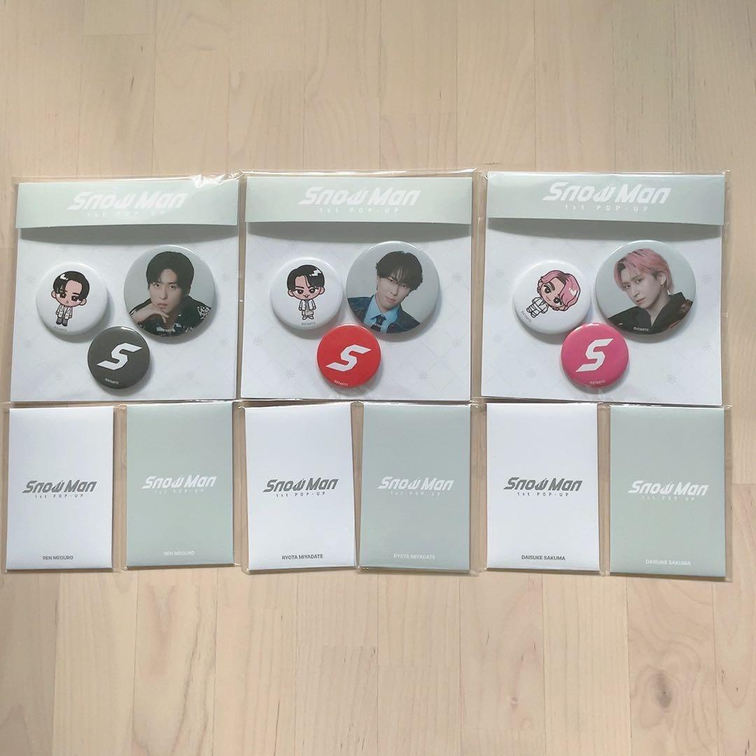  Man 1stPOP-UP 缶バッチ フォトカードA・Bコンプセット