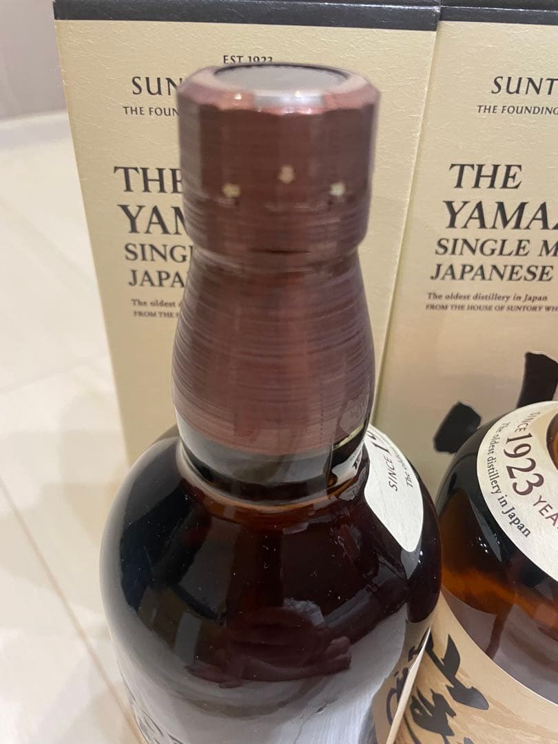 山崎 シングルモルトウイスキー 700ml 箱入り　100周年記念ラベル　5本