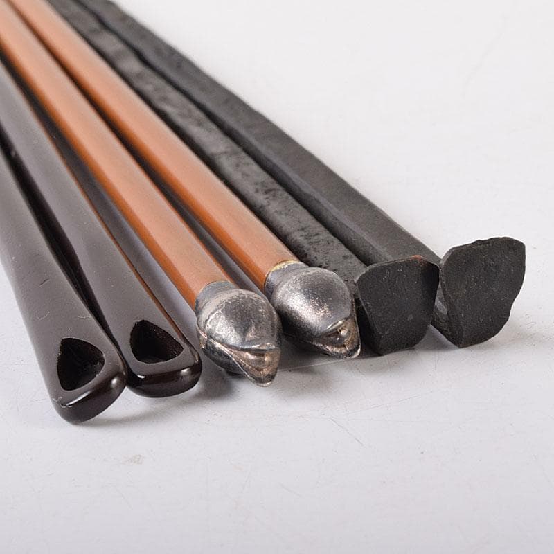 茶道具　木村清五郎造　銅製　火箸　共箱　鉄製など　3点まとめて　C　7317