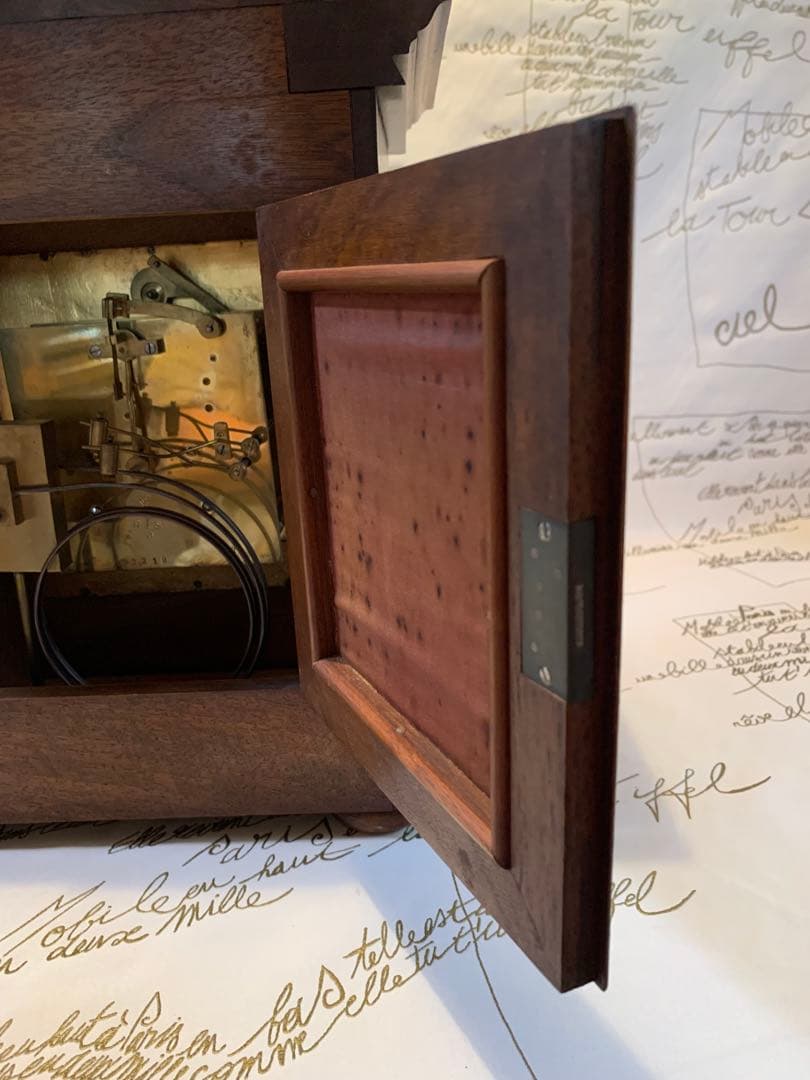 ドイツ製　訳ありアンティーク置時計ウェストミンスターチャイム！美しく鳴ります！