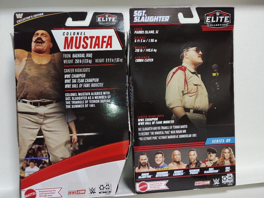 マテル社版 WWEプロレス　サージェントスローター＆アイアンシーク　湾岸戦争