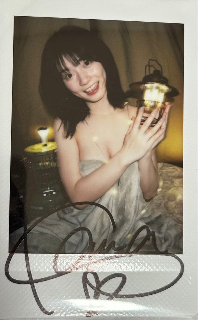 瀬戸環奈 直筆サイン入りチェキ　チェキ　ランタン　ランプ　ライト