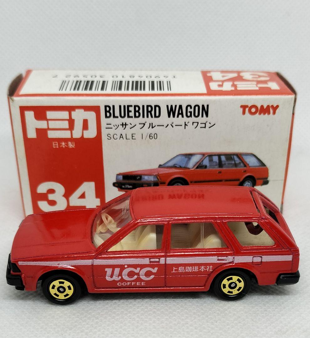 《赤箱トミカ34-4-1》ブルーバードワゴン【UCC上島コーヒー】初期ロット美品