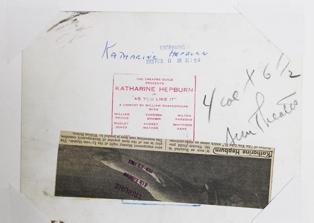 写真　キャサリン・ヘプバーン ポートレート