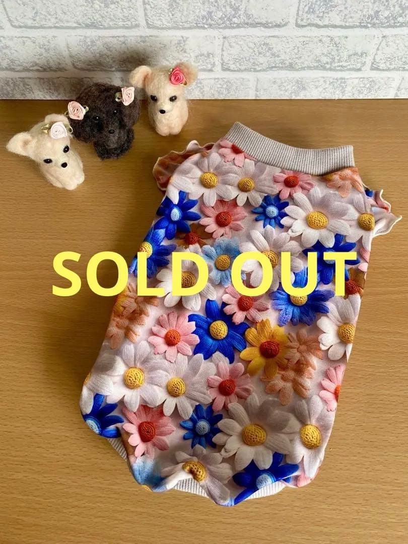 犬服 タンクトップ(M) ꒡̈⃝Lily꒡̈⃝ハンドメイド