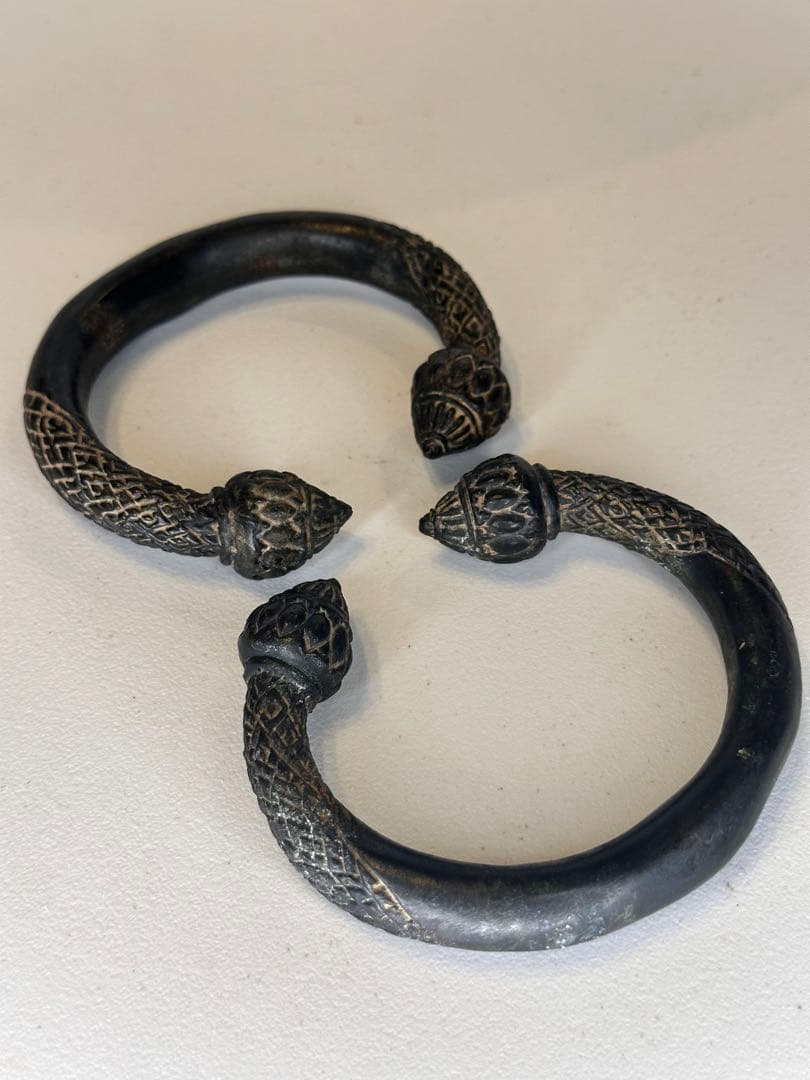 中国 铜製 円環形 門把手 取手金具 古美術