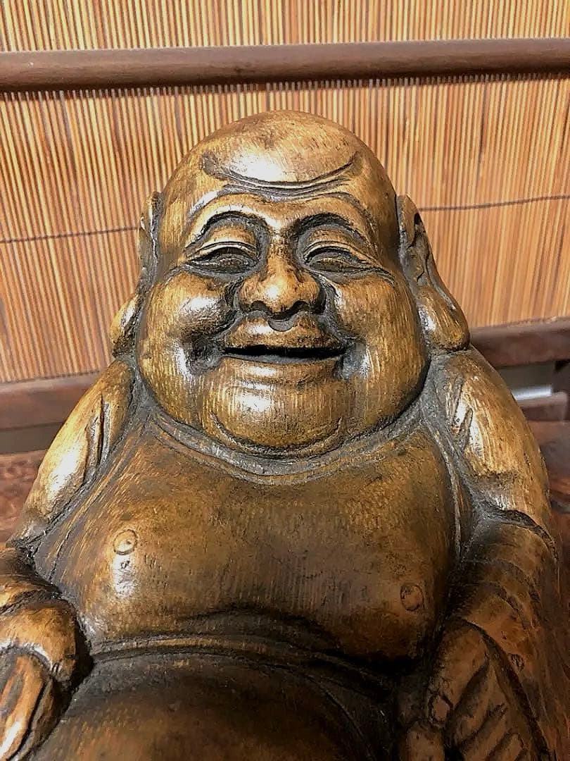 仏教美術 七福神 とろとろ 古竹彫り 弥勒菩薩 仏像