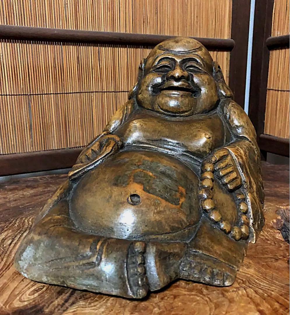 仏教美術 七福神 とろとろ 古竹彫り 弥勒菩薩 仏像