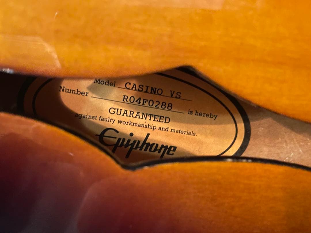 エピフォン カジノ Epiphone Casino ハードケース付き アンプ付き