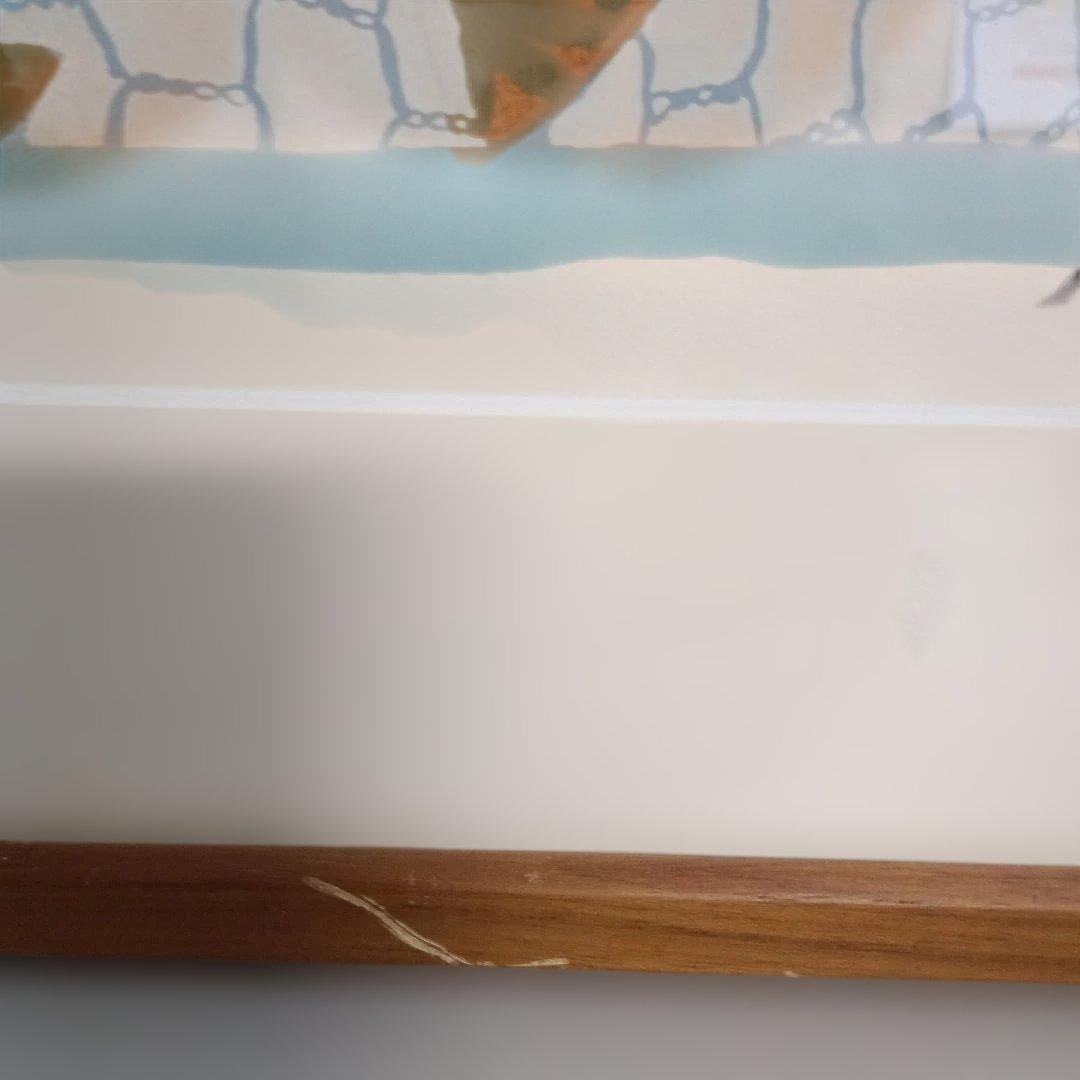 5678）画家不明　抽象画　リトグラフ