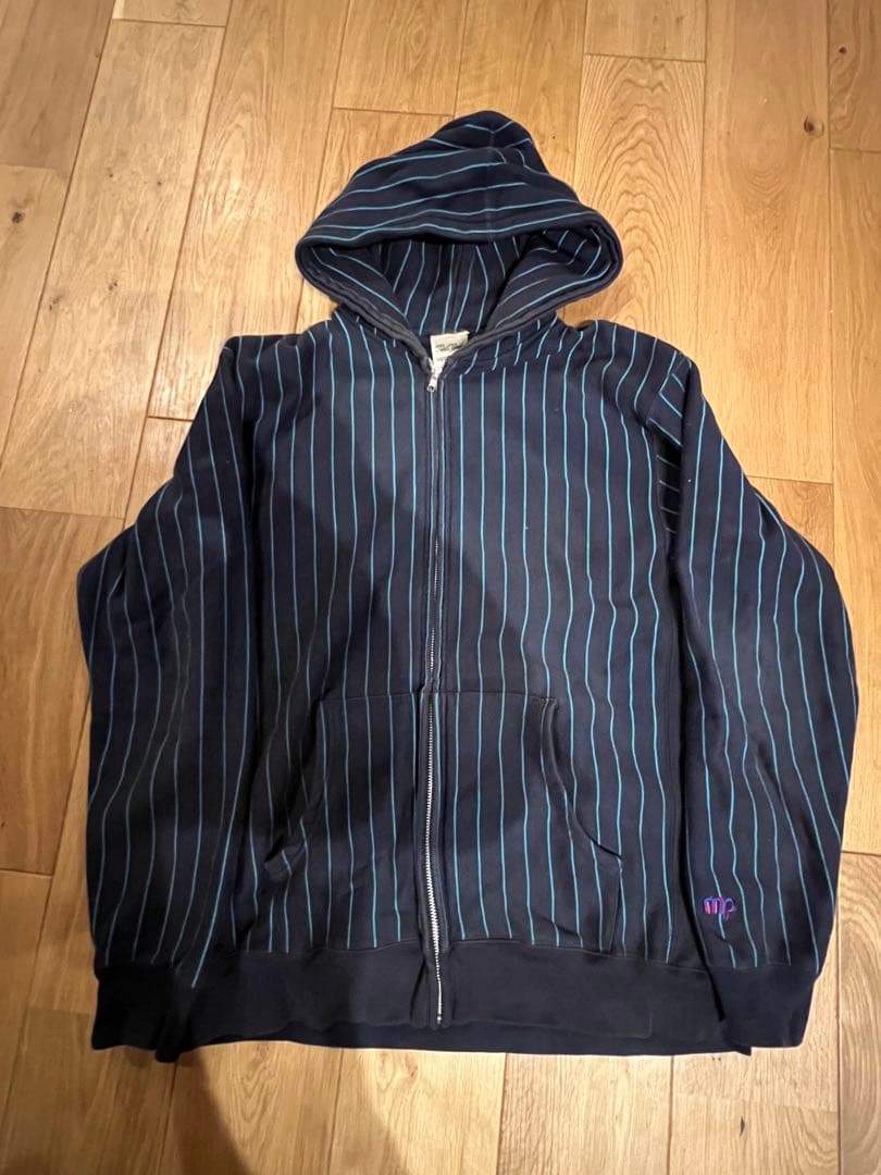 Masterpiece ストライプ セットアップ　パーカーL スウェットM