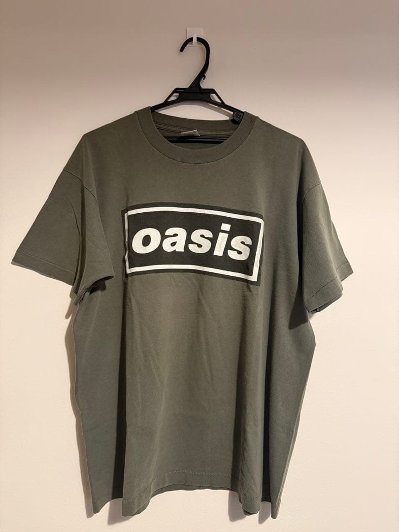 OASIS BOXロゴTシャツ XLサイズ　グリーン
