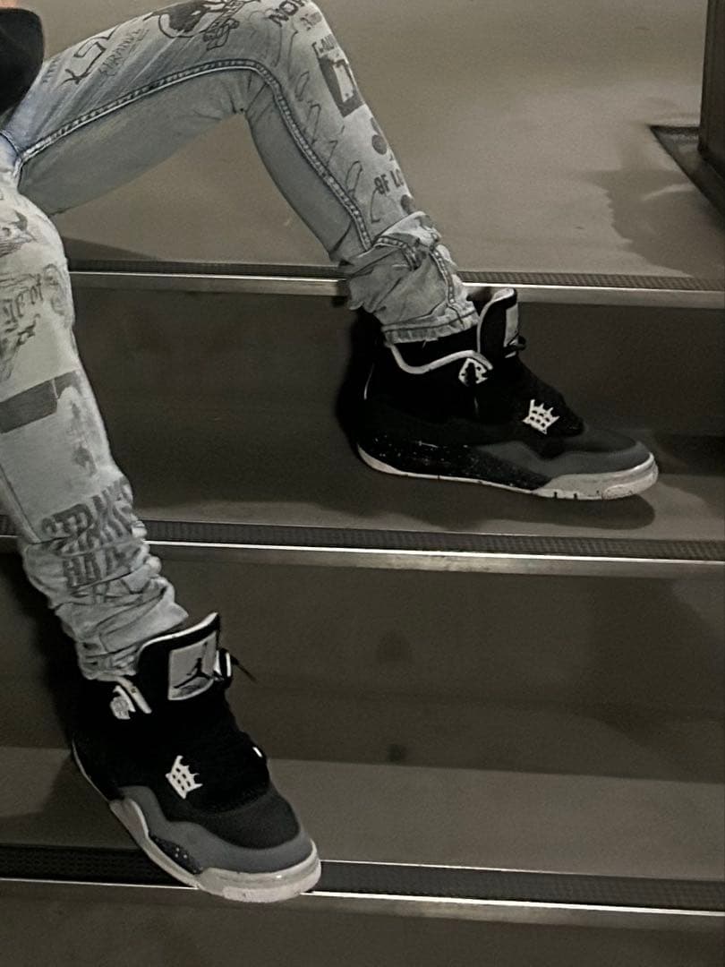 NIKE Air JORDAN4 fear eyden エイデン着用