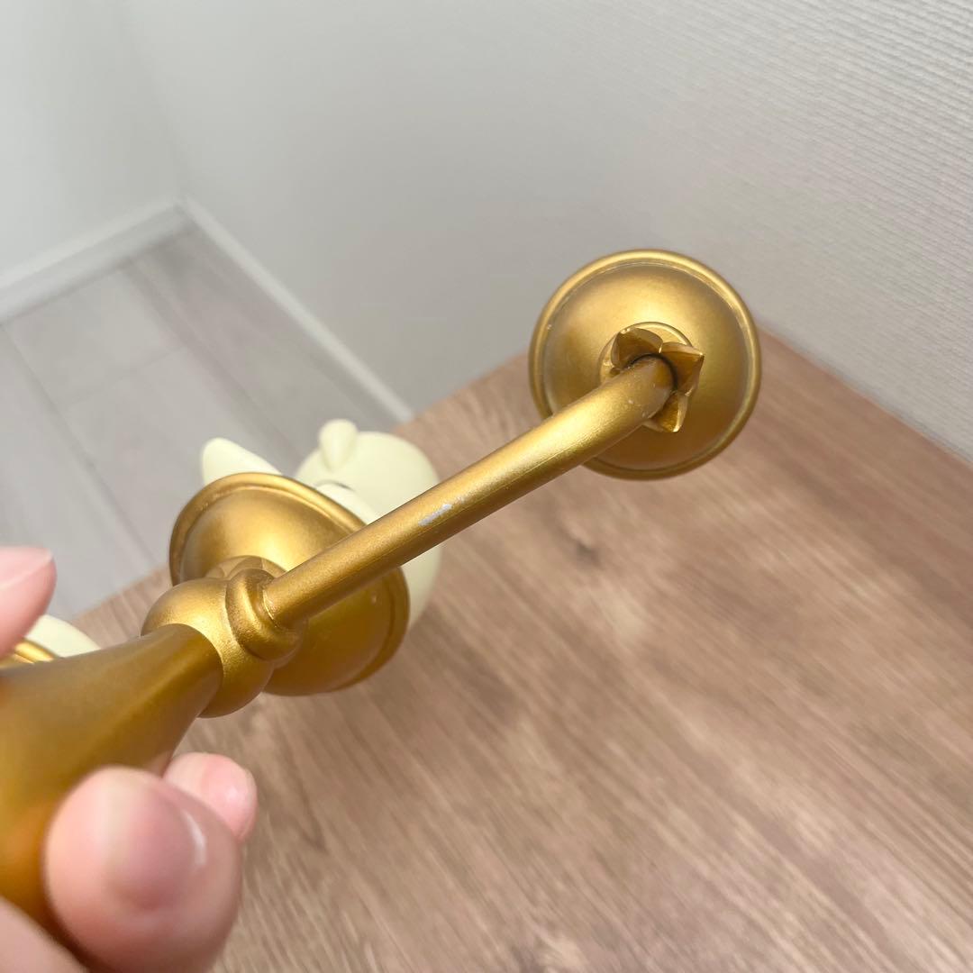 【美品】✨美女と野獣 ルミエール フィギュア ゴールド 海外限定