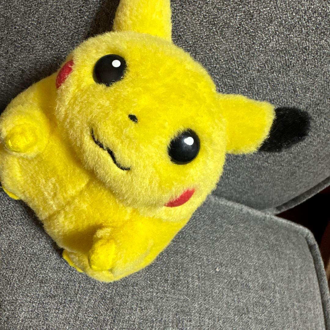 希少♡レトロ　ピカチュウ　音が鳴るぬいぐるみ　赤タグ　笛　ポケモン　初期