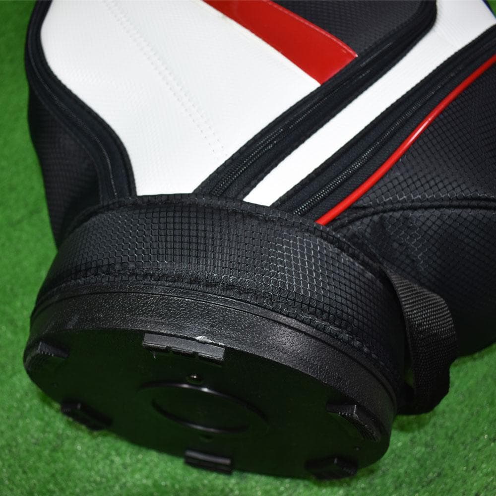 PUMA/プーマ ゴルフ キャディバッグ９型【黒/赤/白】美品！