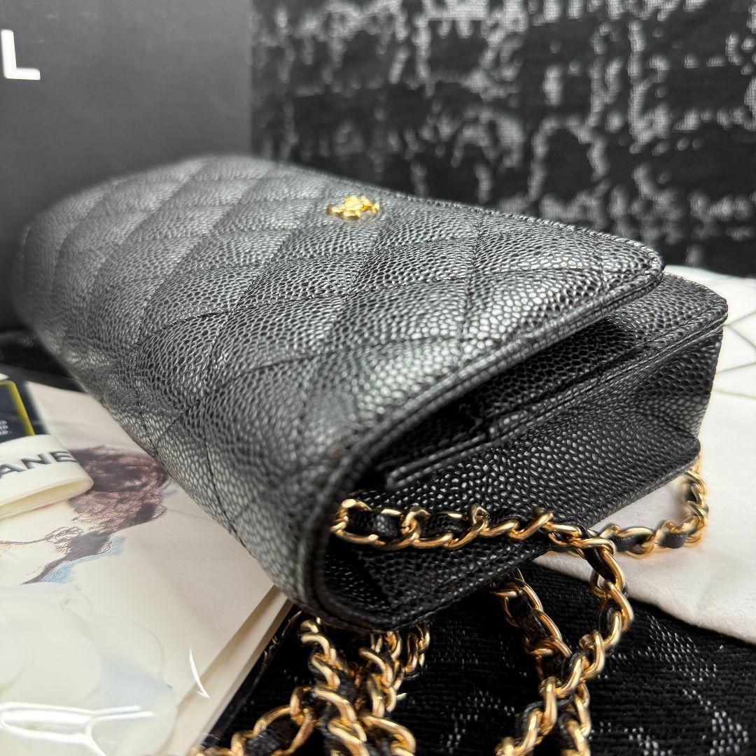 【本日限定特価】CHANEL　ノベルティ　ブラックレザー ショルダーバッグ