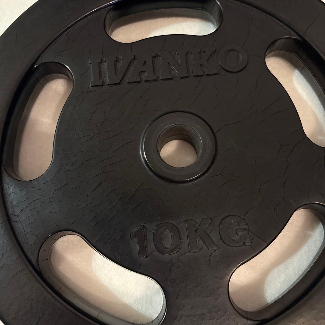 IVANKO 1個10KG ダンベルプレート2個セット