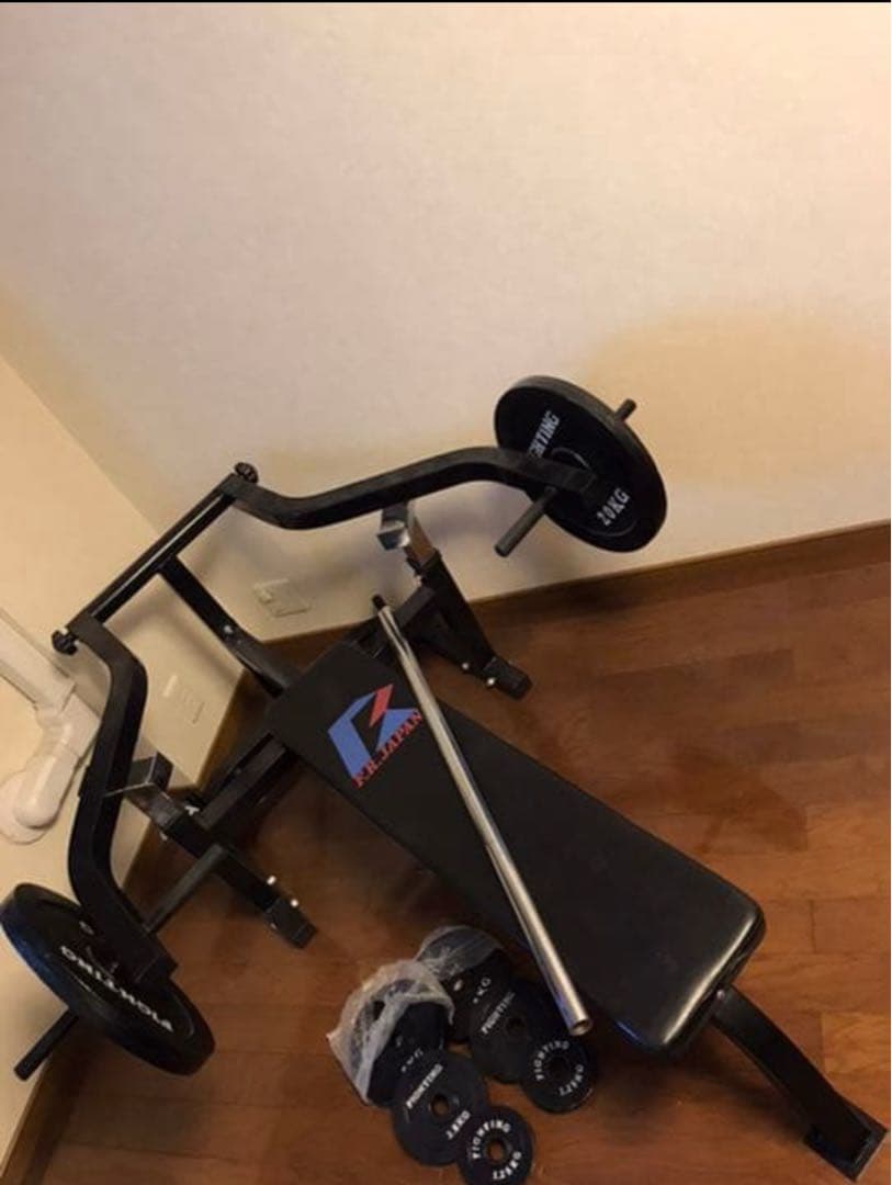 ファイティングロード　セーフティプレスベンチ　プレート付き