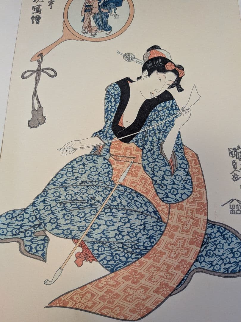 復刻木版画 　五渡亭国貞（歌川国貞） 女性の姿 10枚セット 江戸後期浮世絵