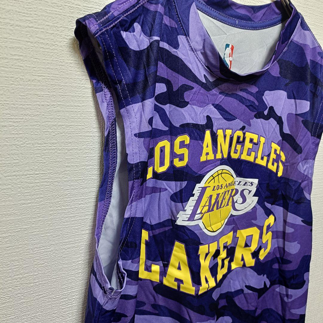 ❤NBA公認 レイカーズ レブロン・ジェームズ 6番 迷彩 タンクトップ 【S】