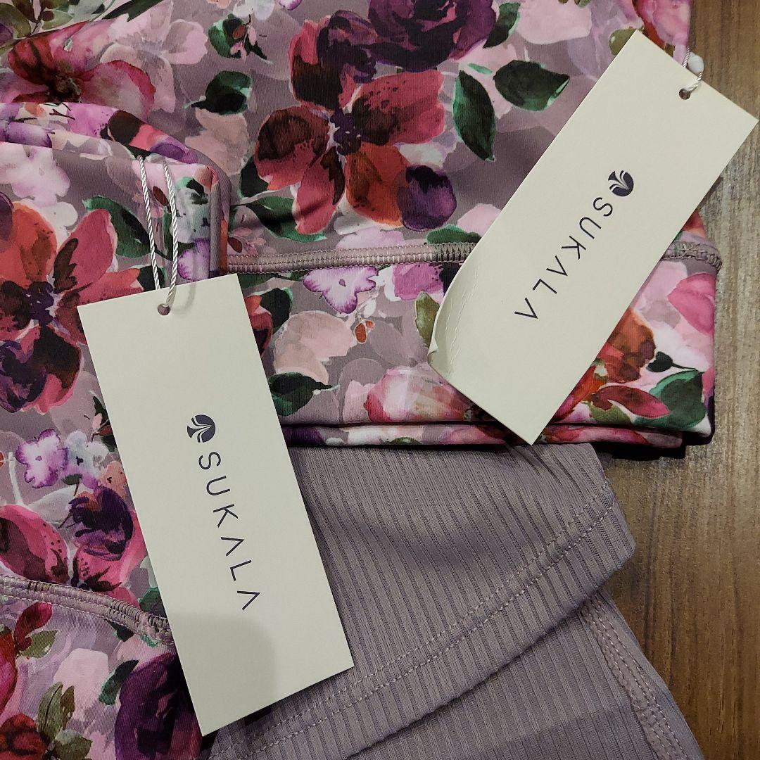 フルオブフラワー　スカーラ　レギンス　モーヴ Mサイズ