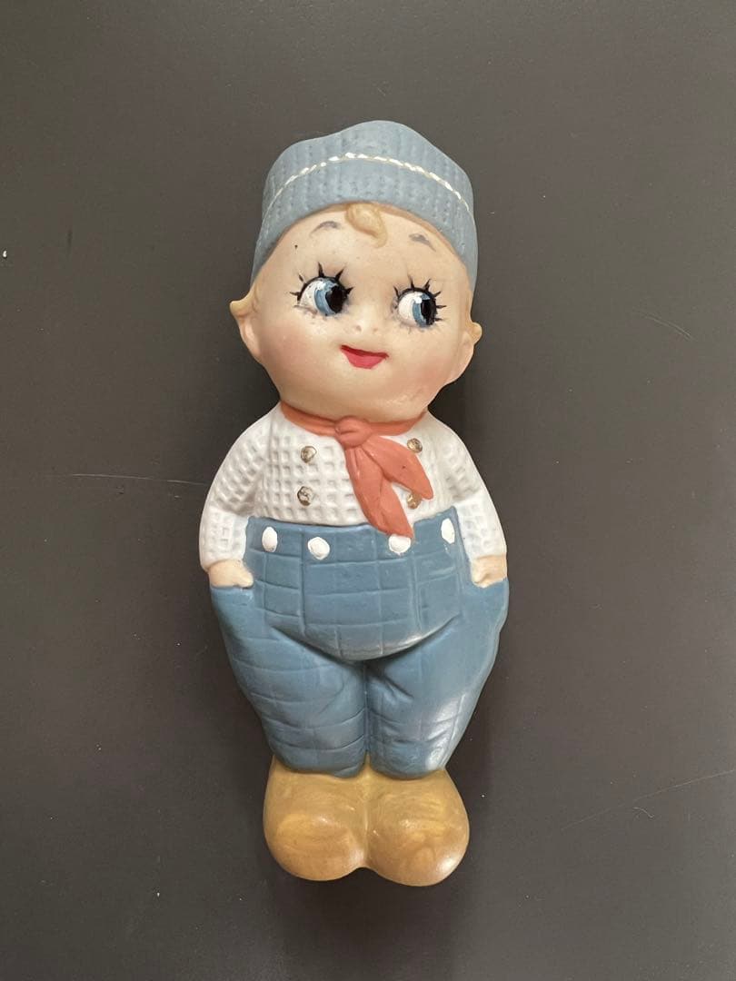 【アンティーク】ドイツ製 グーグリードール 海外作家さんリペイント11cm