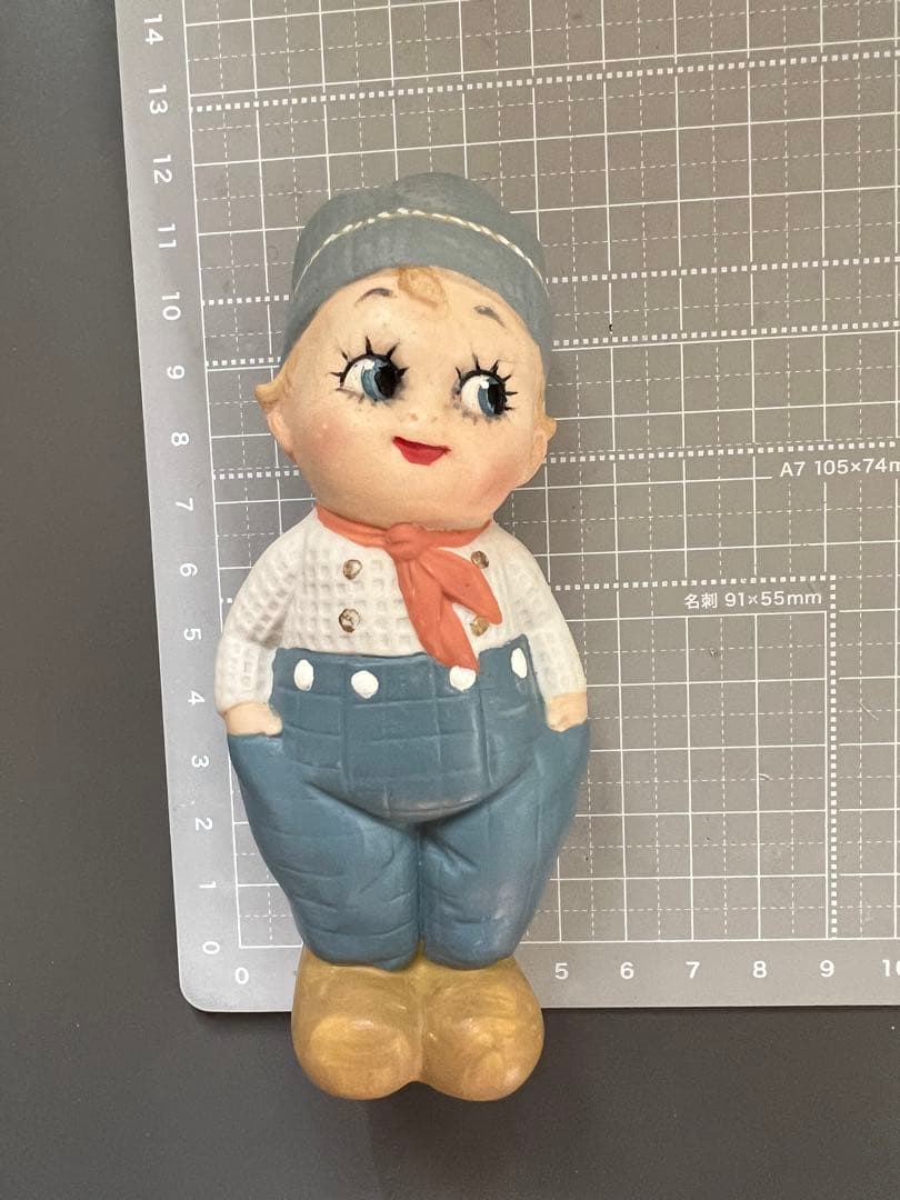 【アンティーク】ドイツ製 グーグリードール 海外作家さんリペイント11cm