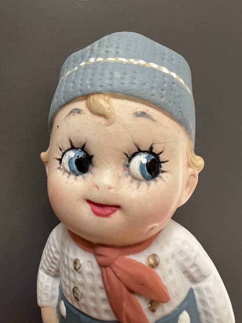 【アンティーク】ドイツ製 グーグリードール 海外作家さんリペイント11cm