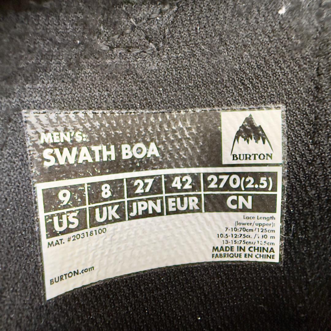 Burton SWATH BOA ２７cm　スワス　ボア