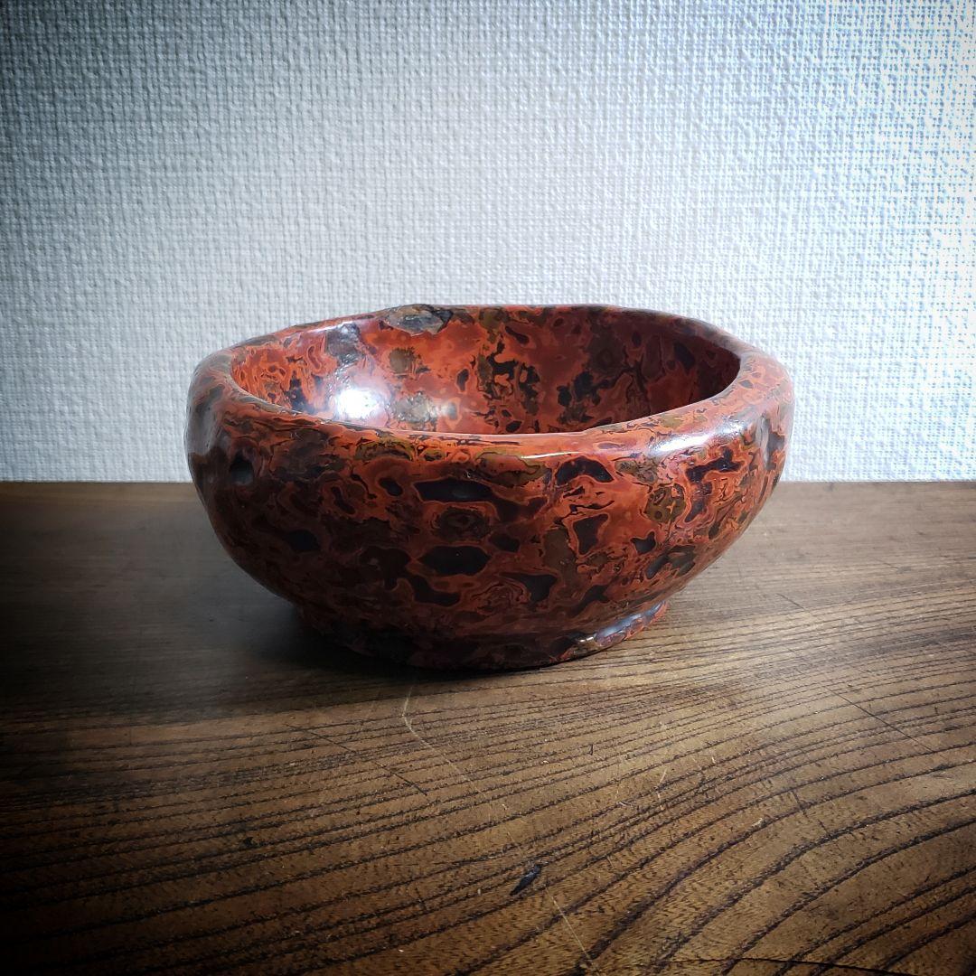 会津塗り　天然木　乾漆鉢　漆器　菓子鉢　小物入れ　会津漆師道具　訳あり　割れ