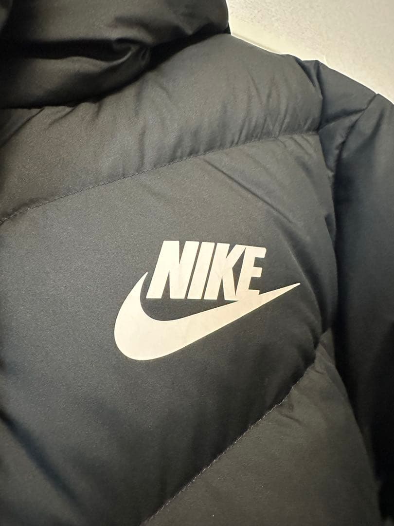 Nike ナイキ　フード付きダウンコート ベンチコート　Mサイズ ブラック